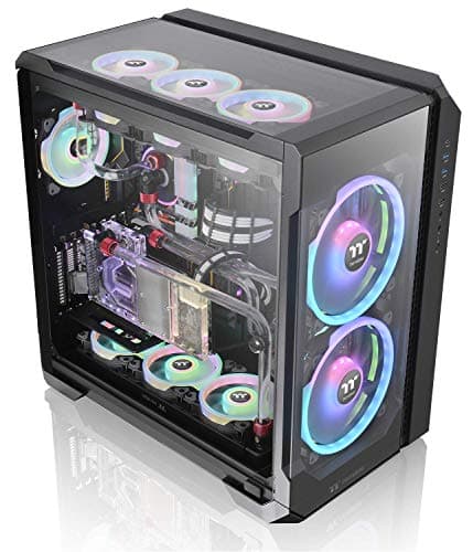 Thermaltake View 51 ARGB Edition ATX Full Tower Black Tempered Glass Side Panel, USB 3.2 Gen 2 Type-C, USB 3.2 Gen 1 Type-A, USB 2.0 Type-A image