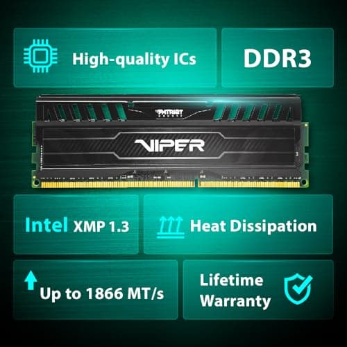 Patriot Viper 3 Black / Silver DDR3-1866 CL10 16GB (2x8GB) image