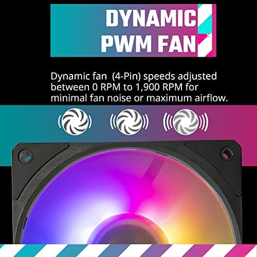 Cooler Master MOBIUS 140P 140mm Black ARGB PWM 76.5 CFM 1-Pack image