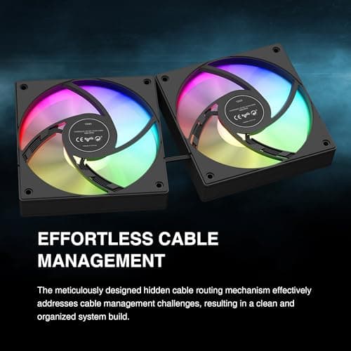 GAMDIAS CHIONE E4 Water 240mm 73.36 CFM Black image