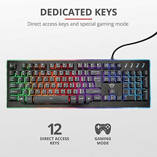 Trust GXT 860 Thura RGB Wired Gaming Keyboard image