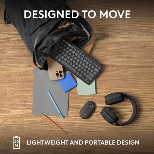 Logitech Pebble Keys 2 K380S Bluetooth Standard Keyboard image