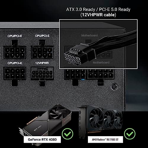 BitFenix BFG GOLD ATX3.0 Black ATX 850W Fully Modular 80+ Gold image