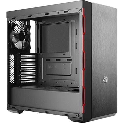 Cooler Master MB600L ODD ATX Mid Tower Black / Red with Acrylic Side Panel and USB 3.2 Gen 1 Type-A image