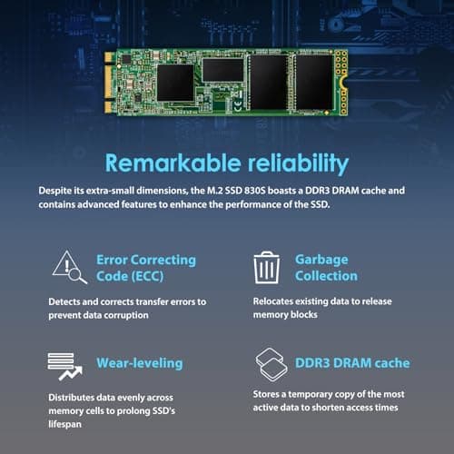 Transcend 830S 128GB SSD M.2 SATA image