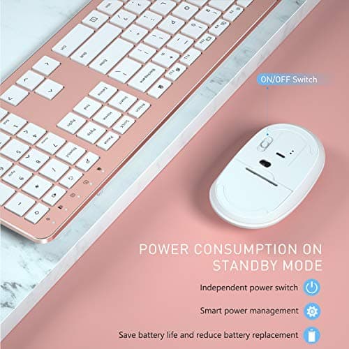 Rosewill RKM-1000 Wireless Slim Keyboard with Optical Mouse image