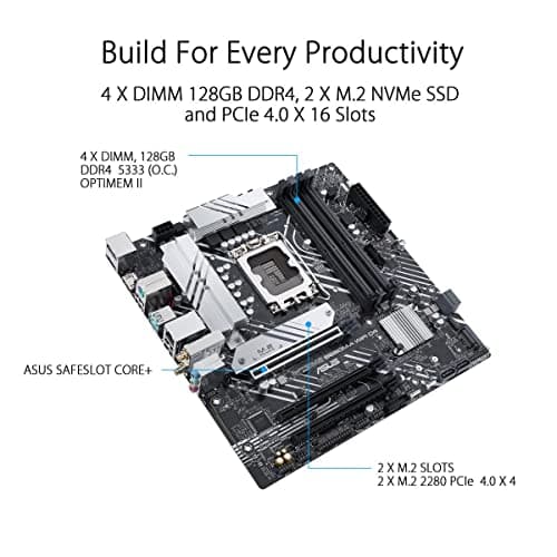 Asus B660 PRIME B660M-A WIFI D4 DDR4 Micro ATX image