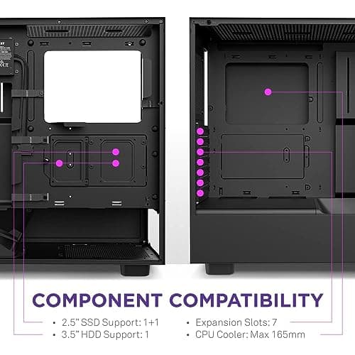 NZXT H5 Elite ATX Mid Tower Black Tempered Glass Side Panel image