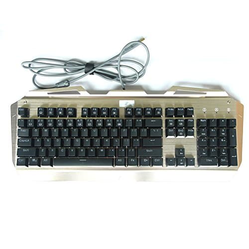 E-Element K-9999 Mechanical Gaming Keyboard, Multicolor LED Backlit USB Wired with Blue Switches,104 Keys No Conflict, Camouflage image