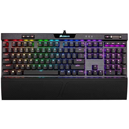 Corsair RGB MK.2 Cherry MX Low Profile Red Wired Gaming Keyboard image
