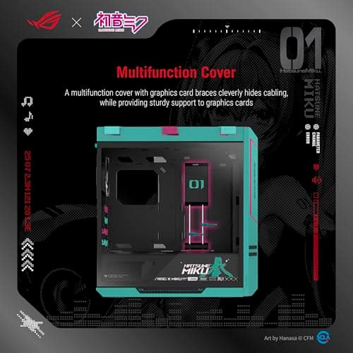 ASUS ROG Strix Helios II Hatsune Miku Edition EATX mid-Tower Gaming PC case image
