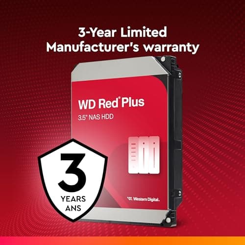 Western Digital Red Plus 4 TB HDD 5400 RPM 3.5" SATA 6.0 Gb/s image