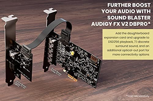 Creative Labs Sound Blaster Audigy Fx V2 PCIe x1 5.1 Channel 24-bit 192 kHz image
