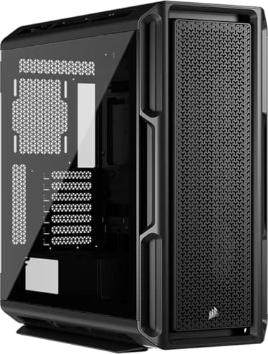 Corsair 5000T ATX Mid Tower Black with Tempered Glass Side Panel and USB 3.2 Gen 2 Type-C, USB 3.2 Gen 1 Type-A image