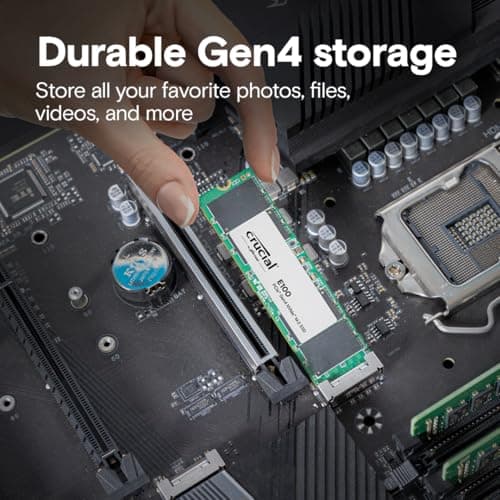 Crucial CT1000E100SSD8 1TB M.2-2280 SSD PCIe 4.0 X4 NVMe image