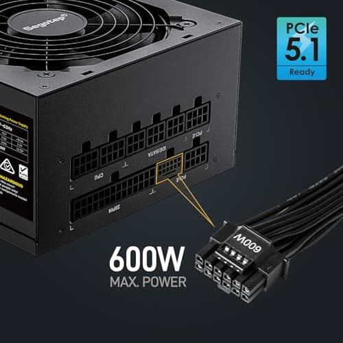 Segotep GM Black 850W Fully Modular 80+ Gold Certified image