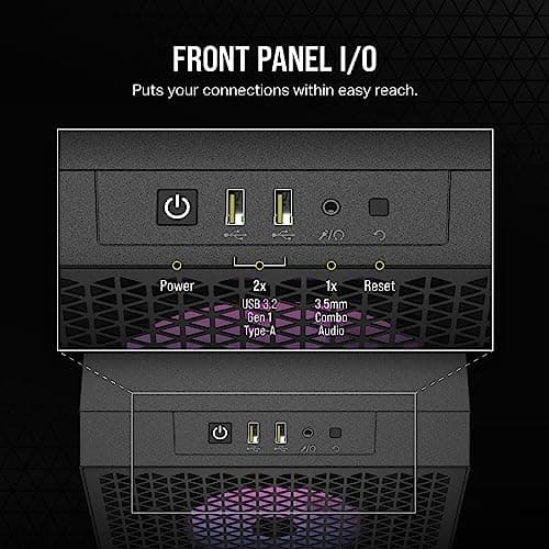 Corsair 3000D ATX Mid Tower Black RGB AIRFLOW Tempered Glass image