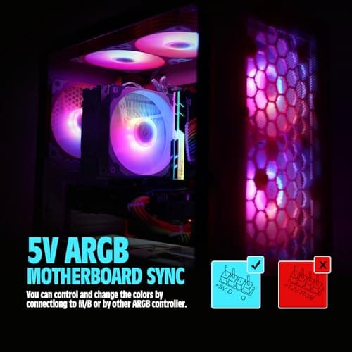 Vetroo ARGB120 120mm Black PWM ARGB image