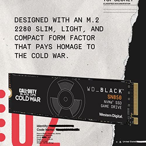 Western Digital Black SN850 Call of Duty Edition 1TB SSD M.2 NVMe image