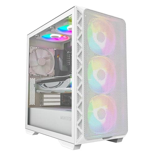 Montech AIR 903 MAX ATX Mid Tower White Tempered Glass Side Panel image