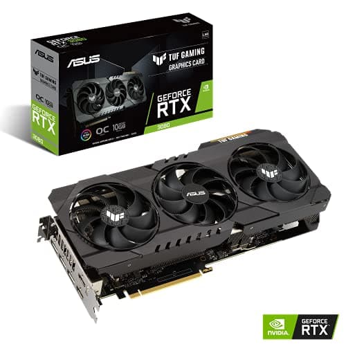 Asus TUF GAMING OC V2 GeForce RTX 3080 10GB LHR 10GB GDDR6X Black image