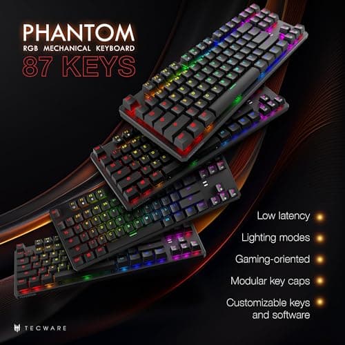 Tecware Phantom RGB Wired Outemu Red Gaming Keyboard image
