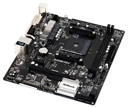 ASRock B450 M-HDV AM4 DDR4 Micro ATX image