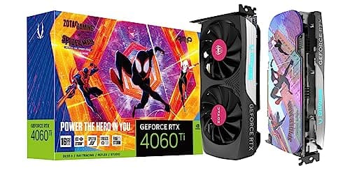 Zotac GAMING AMP Spider-Man: Across the Spider-Verse GeForce RTX 4060 Ti 16GB GDDR6 Black image