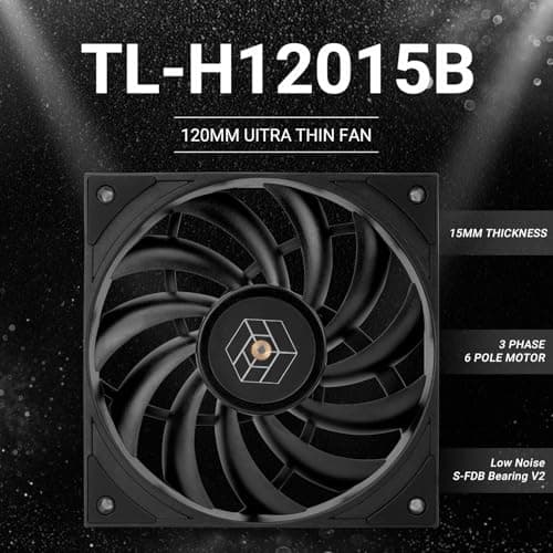 Thermalright TL-H12015 120mm Black PWM 56.36 CFM 1-Pack image