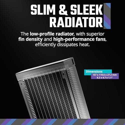 Cooler Master MasterLiquid 120L Core Water 120mm 71.93 CFM Black image