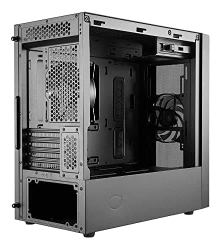 Cooler Master MasterBox NR400 (w/ODD) Micro ATX Mid Tower Black Tempered Glass Side Panel USB 3.2 Gen 1 Type-A image