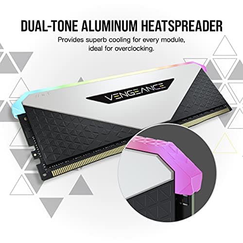 Corsair Vengeance RGB RT White / Black DDR4-3200 CL16 64GB (2x32GB) image