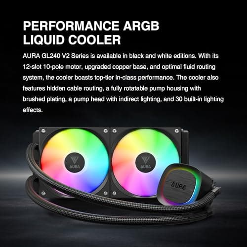 GAMDIAS AURA GL240 V2 Water 240mm 73.6 CFM image