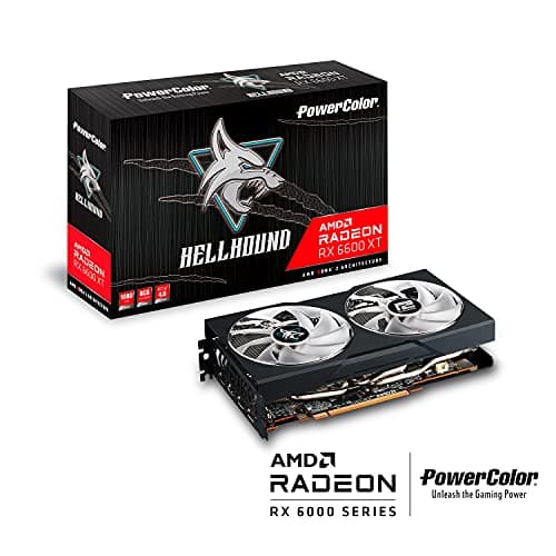 PowerColor Hellhound Radeon RX 6600 XT 8GB GDDR6 Black image