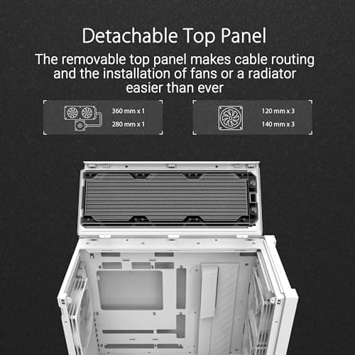 Asus TUF Gaming GT302 ATX Mid Tower Black ARGB Tempered Glass image