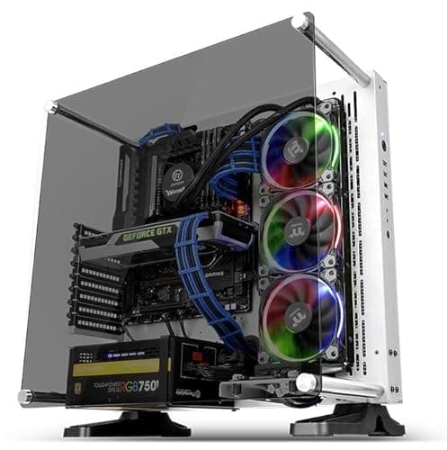 Thermaltake Core P3 TG Snow Edition ATX Mid Tower White Tempered Glass image