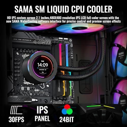 SAMA SM360 Water 360mm LCD White image