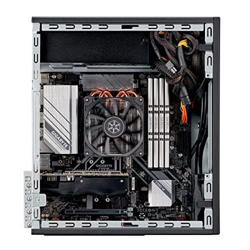 Silverstone MILO 11 Micro ATX Desktop Black / Silver with USB 3.2 Gen 1 Type-A and USB 2.0 Type-A image