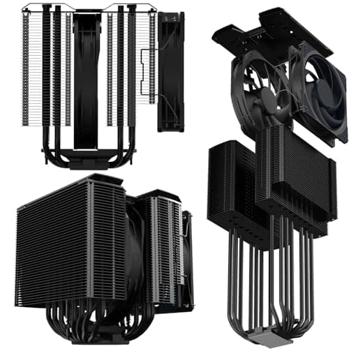 Cooler Master MasterAir MA824 Stealth Air 166mm Black image
