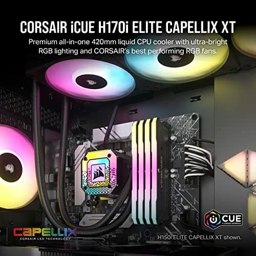 Corsair iCUE H170i ELITE CAPELLIX XT Water 420mm Black image
