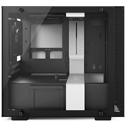 NZXT H200 - White - Mini-ITX PC Gaming Case - Tempered Glass Panel - All-Steel Construction - Enhanced Cable Management System - Water Cooling Ready image