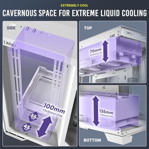 Antec C8 ATX Full Tower White with Tempered Glass Side Panel and USB 3.2 Gen 2 Type-C, USB 3.2 Gen 1 Type-A image