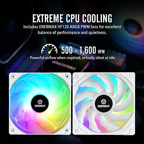 Enermax LIQMAX III Water 240mm ARGB 72.1 CFM White / Black image
