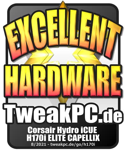 Corsair iCUE H170i ELITE CAPELLIX Water 420mm Black image