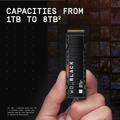 Western Digital WD_Black SN850X w/Heatsink 1TB SSD M.2-2280 PCIe 4.0 NVMe image