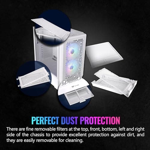 Thermaltake Ceres 330 ARGB ATX Mid Tower White Tempered Glass image