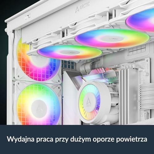ARCTIC P14 Pro 140mm White PWM Addressable RGB 110 CFM image