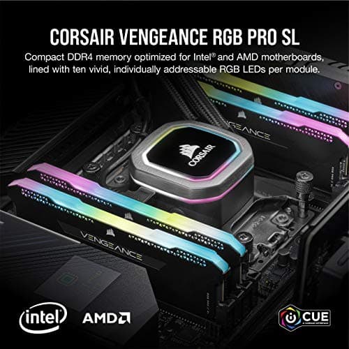 Corsair Vengeance RGB Pro SL 32GB (2x16GB) DDR4 3600 CL18 Black image