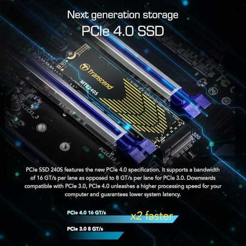 Transcend MTE240S 500GB SSD M.2-2280 PCIe 4.0 X4 NVMe image