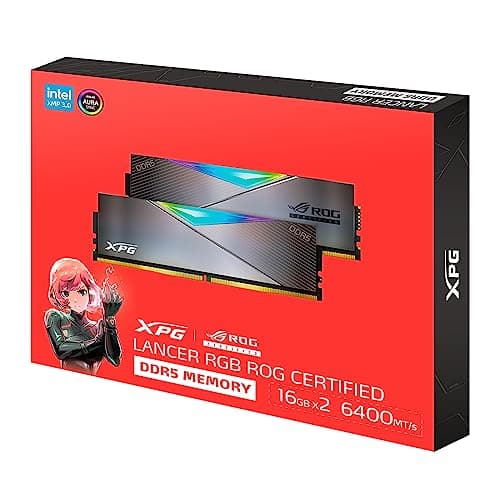 ADATA XPG LANCER RGB ROG CERTIFIED Black DDR5-6600 CL32 32GB (2x16GB) image